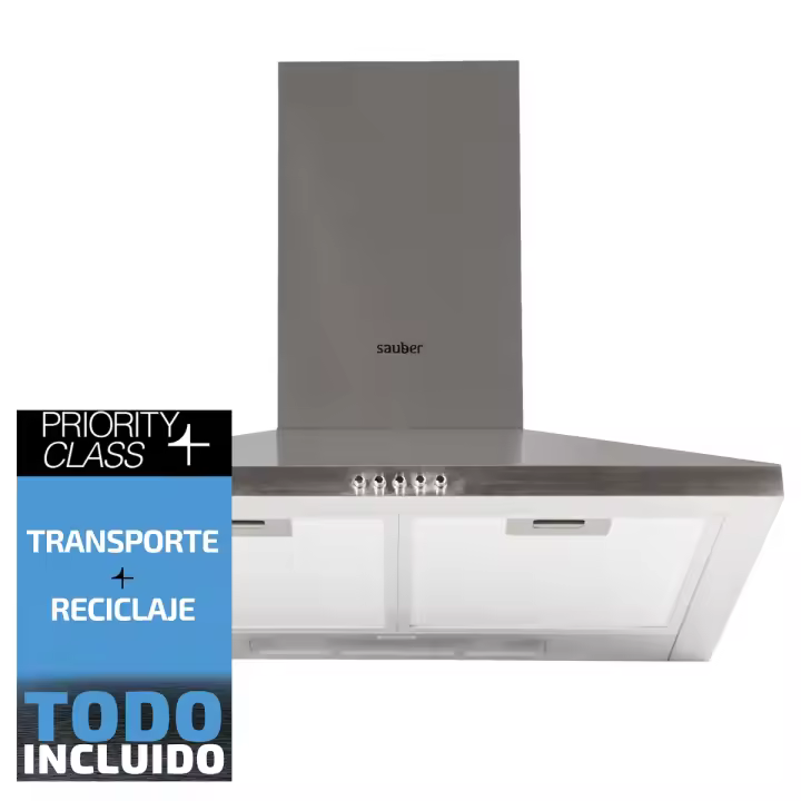 Campana chimenea SAUBER SCDP60I ancho 60 cm inox - 1
