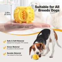 Juguetes Para Masticar Para Perros Juguetes Interactivos De Limpieza Dental Anti Mordedura Con Bolas De Alimentos Que Se Dejan Escapar Juguete Lento Para Mascotas COOLPLAY - details 10