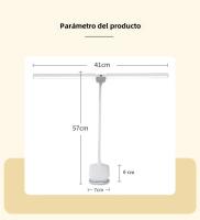 Lámpara De Lectura LED Doble Con Pinza Y Control Táctil Dimmer Protección Ocular Para Dormitorio Estudio Oficina - details 13