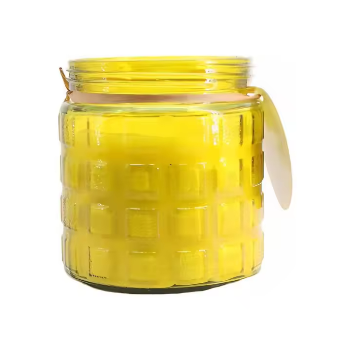 V3C TA – PANDAHOME Vela de Citronela – Protección Natural contra Mosquitos, Diseño Decorativo en Terracota/Bambú/Cristal, Ideal para Interior y Exterior - 1
