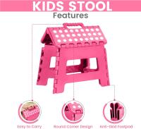 Taburete plegable con escalones: taburete plegable superresistente, liviano para niños y adultos con capacidad de carga de 300 libras, ideal para cocina, baño y dormitorio - details 0