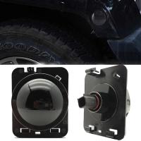 2 Pcs Luz Decorativa De Espejo Negro Con LED Amarillo Para Jeep JK JKU 2007 Accesorios De Señal De Giro Emblem Fender Luz De Marcador Lateral - details 10