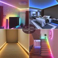 Tira De Luces LED RGBIC 20M Con Sincronización De Música Bluetooth Luces Inteligentes Para TV Decoración De Habitación SMD5050 5V - details 12