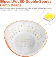 Lámpara de uñas LED UV, secador de uñas UV de Alta Potencia de 360 W con soporte para teléfono - details 2
