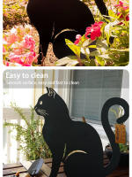 Adorno De Jardín Para Gato En Metal Palique De Tierra Para Exterior Decoración De Arte Para Balcones Y Jardines - details 5