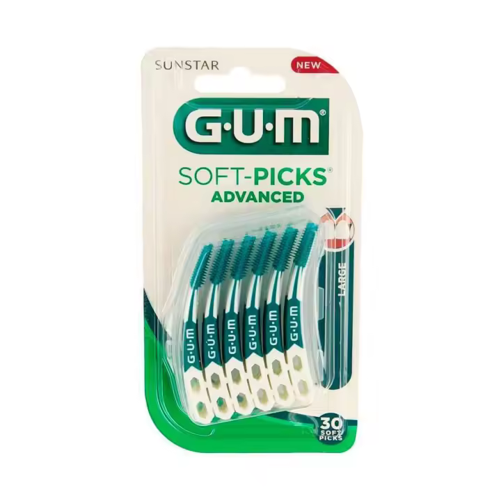 Gum Soft-Picks Cepillos Interdentales Advanced Largos 30 Unidades - 1
