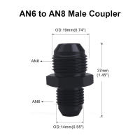 Unión De Aluminio AN4 AN6 AN8 AN10 Adaptador De Fin De Tubo De Combustible Para Motocicleta Y Automóvil Conector Recto De Hombre a Hombre - details 5
