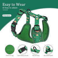 Set De Correa Y Amuleto Para Perros Con Accesorio Floral Navideño Para Chihuahua Pug 3 Piezas Ajustable Transpirable De Tamaño XS/S/M - details 5