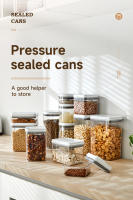 UFORU Juego De Alimentos De Grado Alimenticio En Caja De Almacenamiento De Cocina Jarra Sellada De Plástico Para Especias Y Bocadillos a Prueba De Humedad Estilo Coreano - details 0