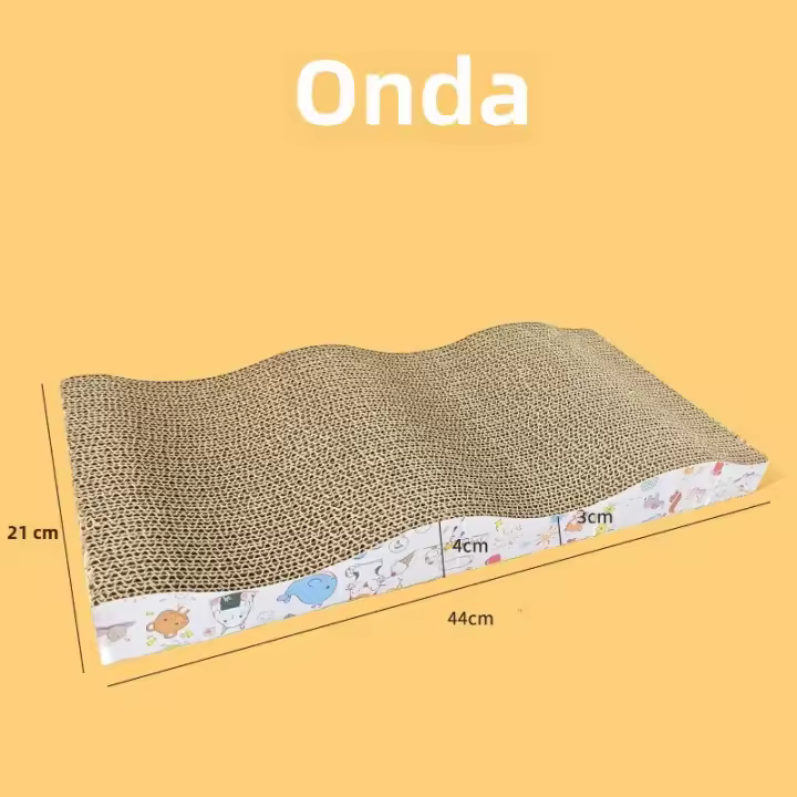 Tablero De Rasguñado Para Gatos Duradero De Alta Densidad Papel Ondulado Muebles Para Mascotas Accesorios Para Gatos - 1