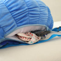 Mochila De Peluche De 40cm Con Forma De Caracol Juguetes De Peluche Suaves Para Niñas Regalos De Cumpleaños Mochila De Hombro Unisex - details 2