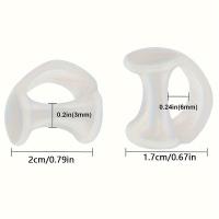 Protector De Dedos De Silicona Para Cuidado De Pies Y Tosadores Separador De Dedos De Pie Gel De Silicona Unidad De Medición - details 1