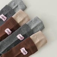 Calcetines De Algodón Rosados Retro Coreanos Para Mujeres Con Etiqueta En Inglés Y Rayas Cómodos Y Suaves Calcetines Deportivos De Media Caña Para Primavera Y Otoño - details 7