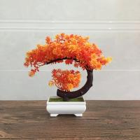 Plantas Artificiales Bonsái Árbol Simulado Flores Falsas Ornamentos De Mesa Para Decoración Del Hogar Material Plástico - details 8
