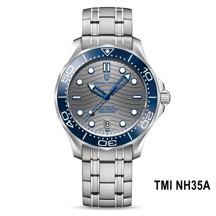 Reloj Mecánico Para Hombre PAGANI DESIGN PD1685 2025 Resistente Al Agua 20Bar Acero Inoxidable Cristal De Zafiro Calendario Completo Estilo Casual - 1