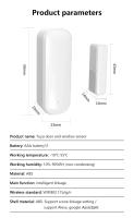 Sensor De Puerta Y Ventana WiFi Zigbee Tuya Detector De Apertura Y Cierre Para Seguridad De Hogar Compatible Con Alexa Y Smart Life - details 8