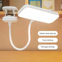 Lámpara De Escritorio Recargable USB Con Clip Y Luz Nocturna Para Dormitorio Estudio Lectura Oficina 360° Flexible - details 0