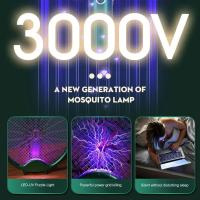 Lampara Asesina De Mosquitos Eléctrica 3000V Recargable Por USB Con Plataforma Plegable Repelente De Mosquitos Y Fly Swatter - details 8