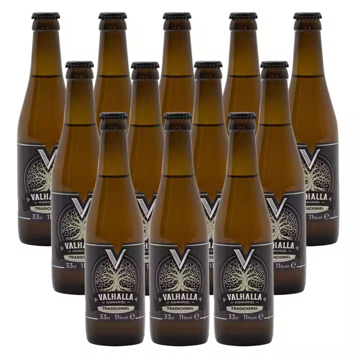 Valhalla Hidromiel - Tradicional - Caja de 12 Botellines de 33cl - 1