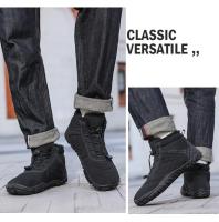Botas De Invierno Para Hombres Y Mujeres Con Piel Cálida Antideslizantes Resistentes Al Agua Talla Grande Zapatillas Casuales Para Exterior Y Senderismo - details 4
