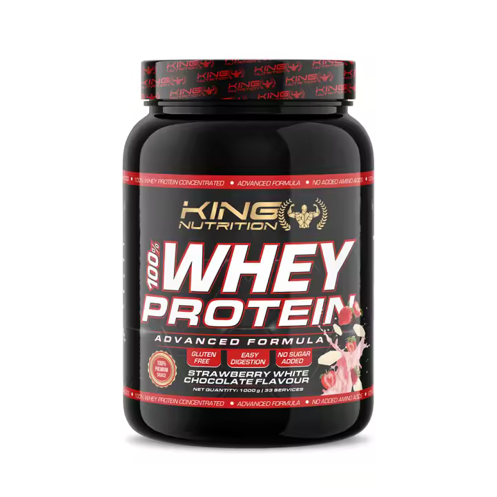 100% Whey Protein 1Kg King Nutrition Proteina Concentrada - 1
