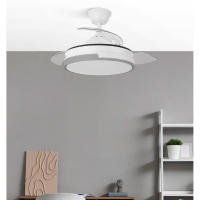 Ventilador fabrilamp modelo Papiro motor DC 59w 3aspas 91diametro 6980lumens 3000-4000-6000k Remot+mem+tempo - details 0