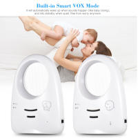 Monitor De Bebé Digital Portátil Con Audio Y Voz Unidireccional Transmisión Inalámbrica De 2.4GHz Detector De Lloros Claro Sensibilidad Alta Tamaño Compacto - details 4