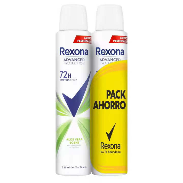 Rexona Desodorante Aloe Vera Advanced Protection 72h 200ml - Pack de 2 - 1