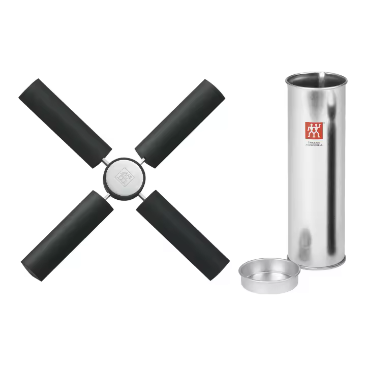 ZWILLING Salvamanteles 22 cm, Silicona, Plata-negro - 1