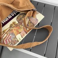 Bolso Bandolera De Lona Casual Para Mujer Y Hombre Gran Capacidad De Color Sólido Estilo Trendy Y Cool Para Estudiantes Y Adultos - details 18