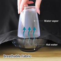 Delantal de Camarero Negro impermeable y anticrustante para el trabajo de cocina de hostelería delantal de Medio longitudinal - details 4