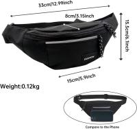 Riñonera Long Keeper para Mujer y Hombre, impermeable, ideal para pasar Perros, Corre, senderismo, Con cinturón ajustable para Deporte, Viajes y Actividades al Aire Libre. - details 0