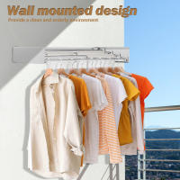 Soporte De Secado De Ropa Plegable En Acero Inoxidable Montado En La Pared Para Viajes Y Balcones Collapsible Drying Rack - details 5