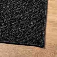 vidaXL Alfombra ZIZUR apariencia yute interior exterior antracita - details 4