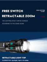 Linterna LED Potente XHP50 Impermeable Con Luz Lateral Y 7 Modos Recargable Por USB Zoom Para Camping Pesca Torcha 18650 - details 2