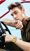 Reloj De Pulsera Deportivo Casual Para Hombre Digital Dual Tiempo Semana Oro 3bar Impermeable Cuarzo Reloj De Mano L1030 - details 8