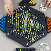 Juego De Tablero Territorio Captura Divertido Juego De Cadena Triangulo Geometría Ajedrez Puzzle Interacción Familiar Juguete Para Desarrollar Pensamiento Y Cooperación 2-4 Jugadores - details 2