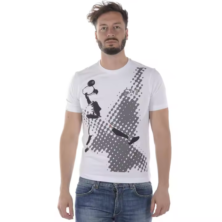 Emporio Armani EA7 Camiseta Algodón Hombre Blanco 3 ZPT89PJ03Z 1100 - 1