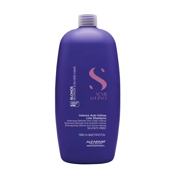 Alfaparf Milano Semi di Lino Blonde Anti Yellow Low Shampoo 1000ml - champú - 1