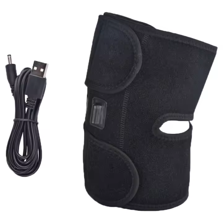 Eléctrica climatizada Rodilla pad brace USB recargable calefacción Rodilla ventilador Alivio del color therapy pierna Abrigo Mat - 1