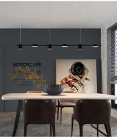Lámpara Colgante Minimalista Moderna En Acero Para Bar, Comedor, Mesa Iluminación De Alta Potencia Dimmable Certificación CCC - details 2