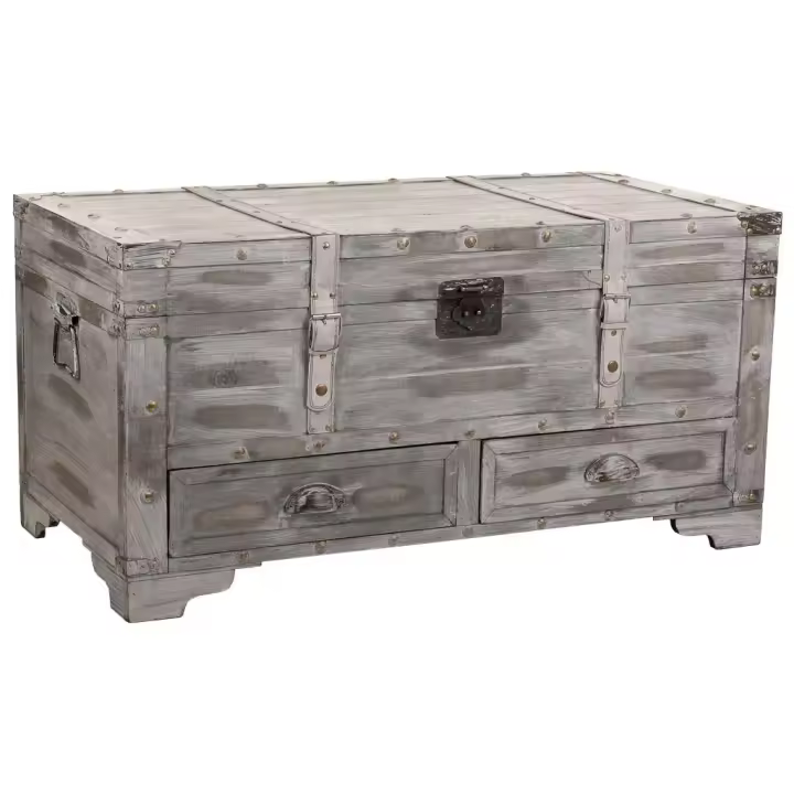 WANDERLUST DECO Baúl de Madera con Dimensiones de 90x45x45 5h Cm - Almacenaje Versátil - 1