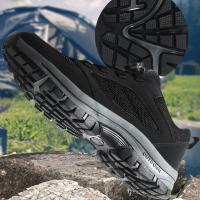 Zapatos De Senderismo Para Hombres Resistentes Al Desgaste Transpirables Antideslizantes Tamaño Grande Hasta 48 Para Trekking Y Climbing - details 2