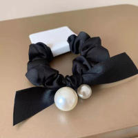 1Pcs Diadema Elástica De Perla Artificial Minimalista Para Mujeres Y Niñas Accesorio Para Cabello Estilo Elegante Para Moño - details 1