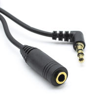 Banner - Cable alargador Jack 3.5 mm acodado dorado