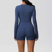 SSITO Traje Deportivo de Yoga para Mujer, 2 UDS., entrenamiento, ajuste Seco, transpirable, Top Deportivo de Alta elasticidad, pantalones de Yoga de Belte Alta para Mujer - details 14