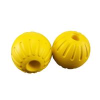 Bola De Goma Para Perros 7/9cm Juguete Interactivo Para Entrenamiento Y Buscar Bites Indestructible Para Masticar Juguetes Para Mascotas Tamaño Pequeño a Medio Color Amarillo - details 3