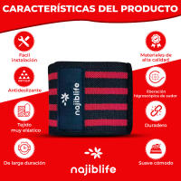 Muñequera Crossfit Under Armour Elástica Firme - Protección Boxeo Calistenia Halterofilia - Rojo Azul Verde Morado - details 1