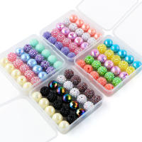 Sunrony Bolas De Bayas De Resina Con Piedras Preciosas Cuentas Acrílicas Para El Día De La Madre Joyería DIY Accesorios De Decoración De Collar - details 2