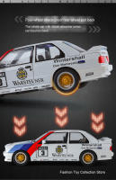 Modelo De Coche De Aleación BWM M3 1:24 Con Sonido Y Luz Vehículo De Retroceso Juguete De Decoración Para Niños Regalo Simulación Alta - details 8